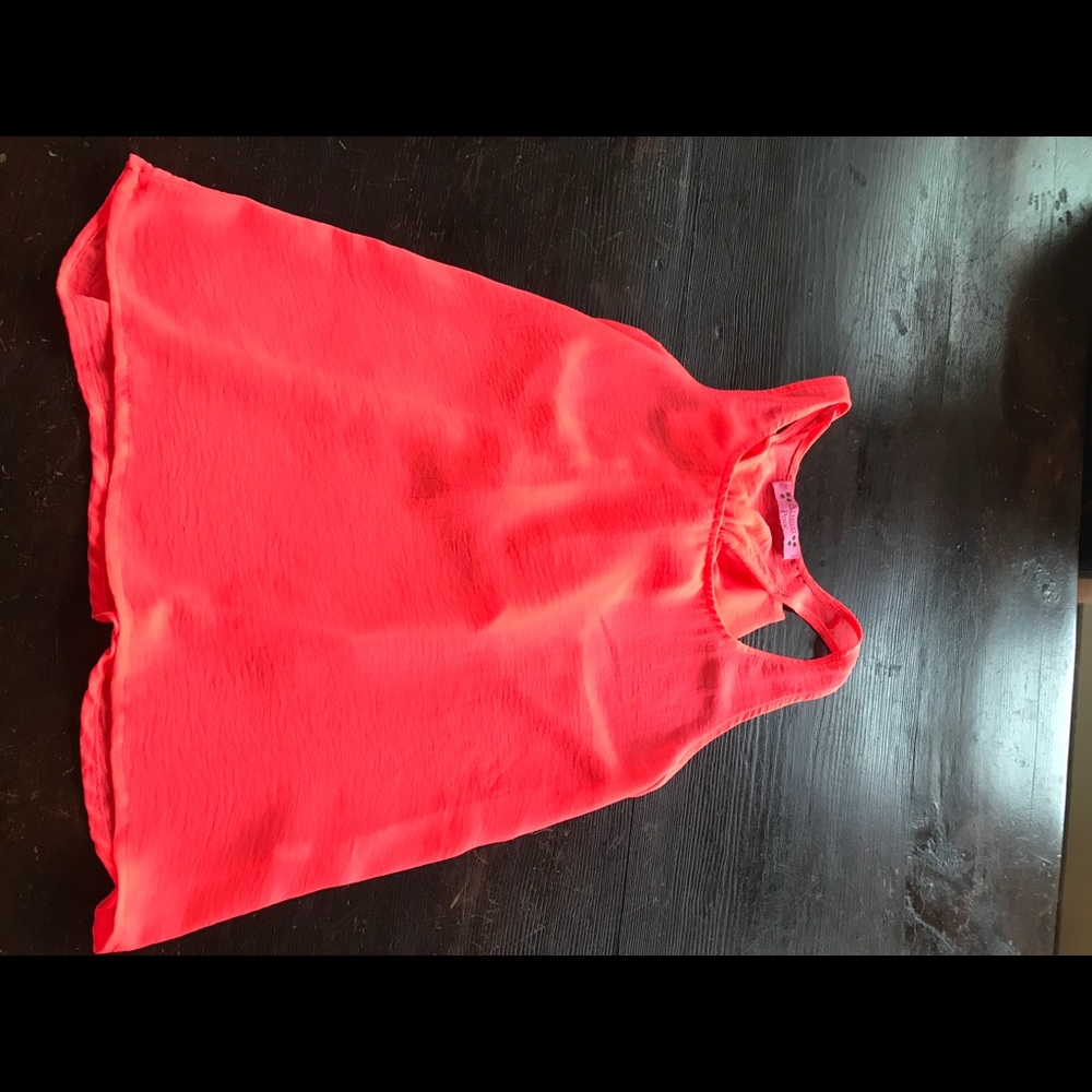 Pink orange tank top